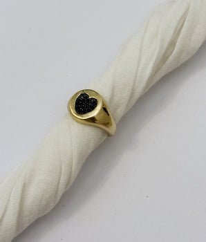 ANILLO BLACK HEART