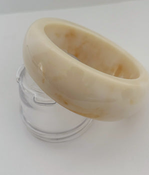 BRAZALETE RESIN DOUBLE BEIGE