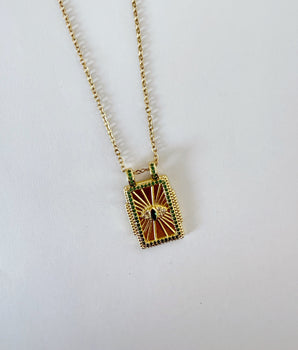 COLLAR TAROT OJO VERDE