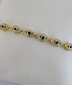 PULSERA DE OJOS AZUL