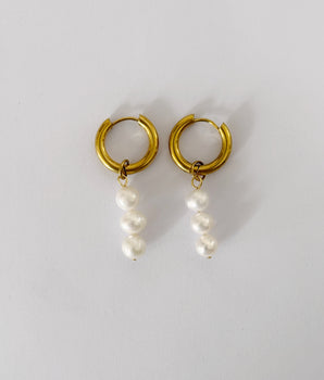 HOOPS TRIPLE PERLAS