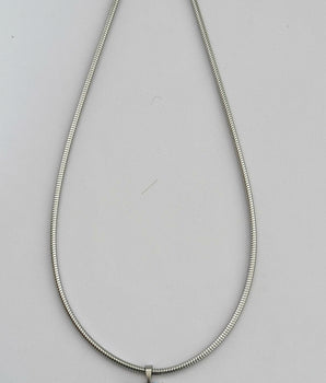 Collar crystal cube plata