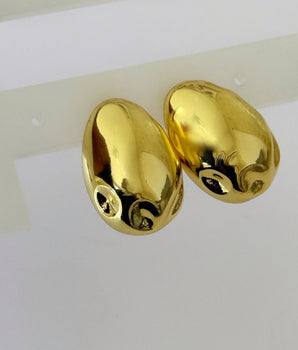 ARETES OVOID DORADOS