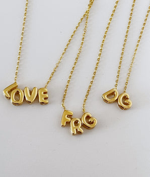 COLLAR PERSONALIZADO LETRAS BUBBLE