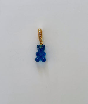 COLLAR GUMMY BEAR AZUL TRASLÚCIDO