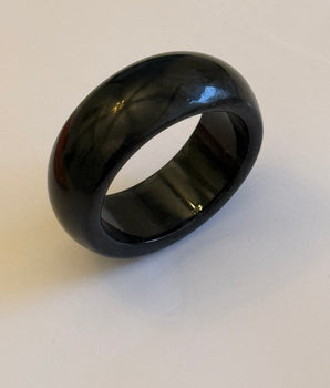 BRAZALETE RESIN DOUBLE NEGRO