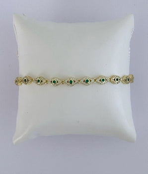 PULSERA DE OJOS VERDE