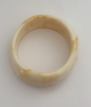BRAZALETE RESIN DOUBLE BEIGE