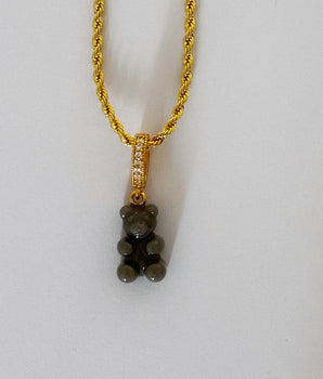 COLLAR GUMMY BEAR GRIS