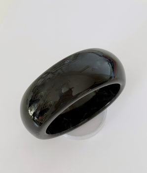 BRAZALETE RESIN DOUBLE NEGRO