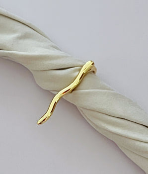 ANILLO LINE DORADO