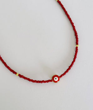 COLLAR CHAKLINE ROJO