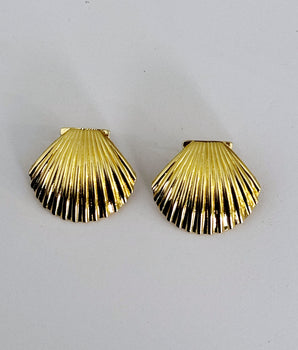 ARETES ALMEJA DORADO