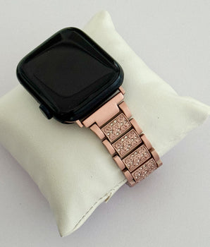 CORREA PARA APPLE WATCH ROSA CON ZIRCONIAS