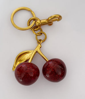 BAG CHARM CHERRY