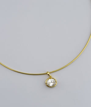 Collar crystal drop