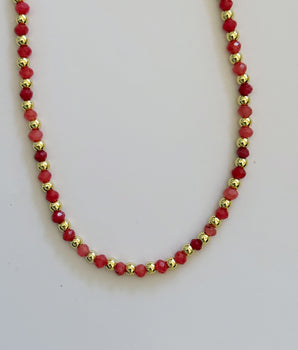 Collar pink dots