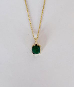 CADENA CON DIJE VERDE