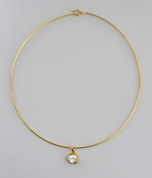 Collar crystal drop