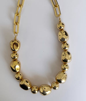 COLLAR CHUNKY DORADO