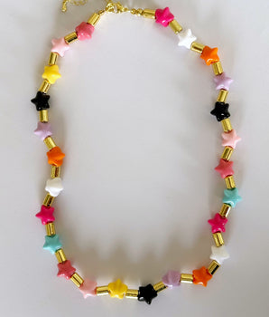 COLLAR RAINBOW STARS