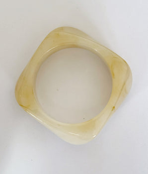 BRAZALETE RESIN FRAME BEIGE