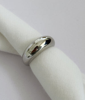 ANILLO CHUNKY LINE PLATA