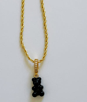COLLAR GUMMY BEAR NEGRO