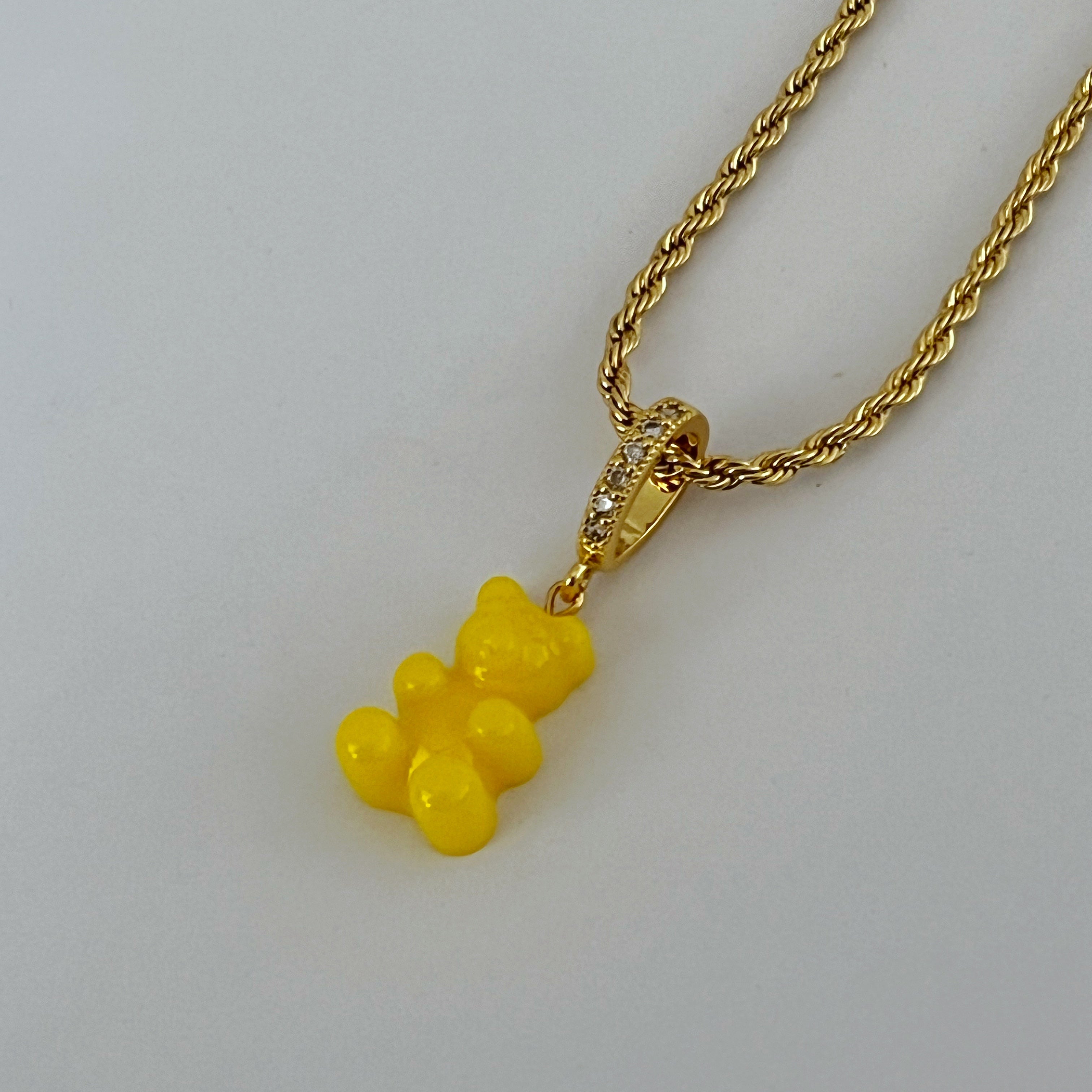 COLLAR GUMMY BEAR AMARILLO