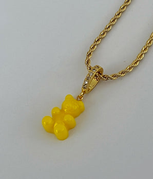 COLLAR GUMMY BEAR AMARILLO