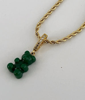 COLLAR GUMMY BEAR VERDE