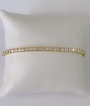 TENNIS BRAZALETE DORADO MINI