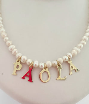 COLLAR DE PERLAS PERSONALIZADO